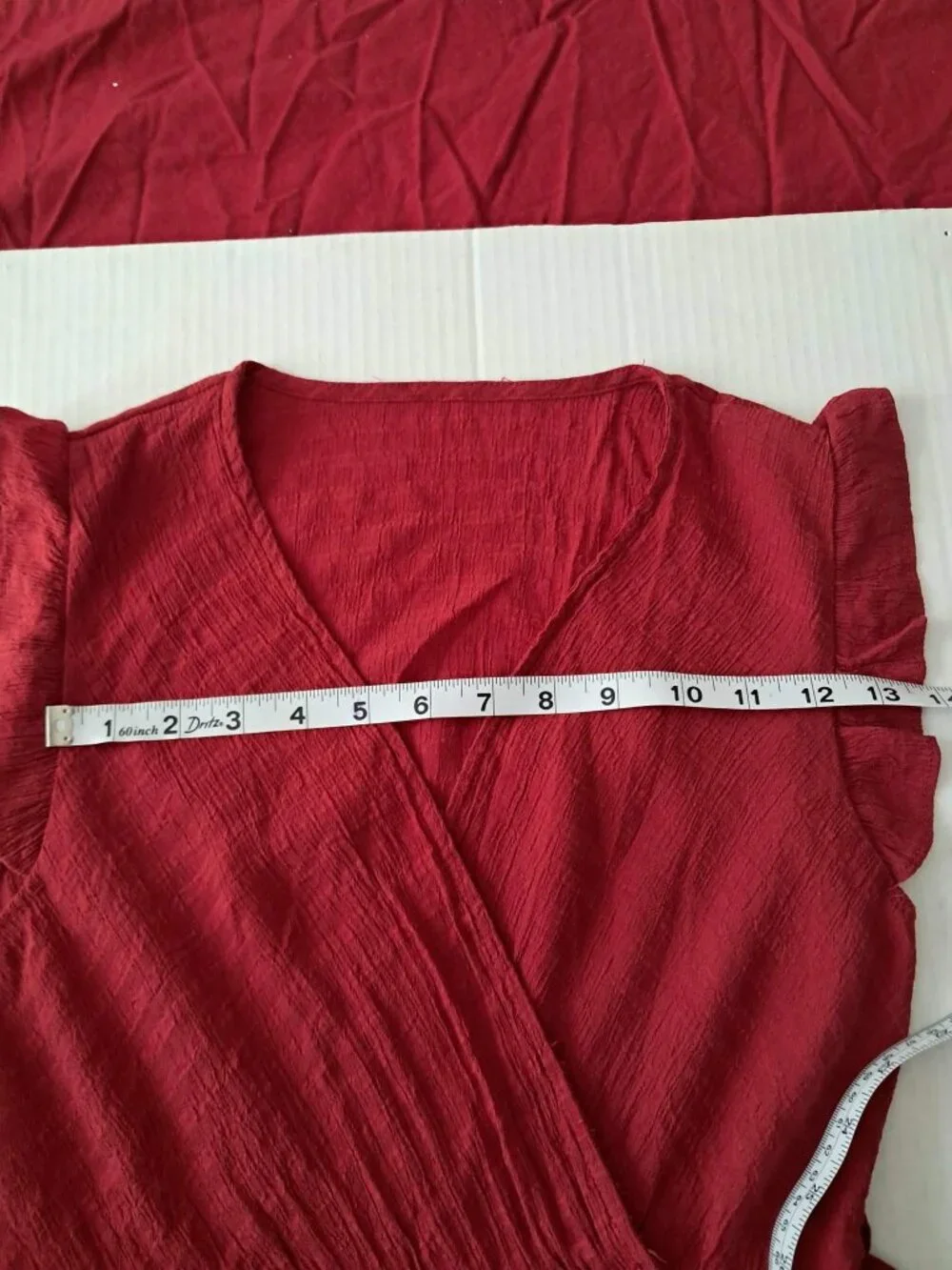 SHEIN Unity Women’s Surplice Neck Self-Tie Ruffle A-Line Dress Size M - Picture 6 of 10